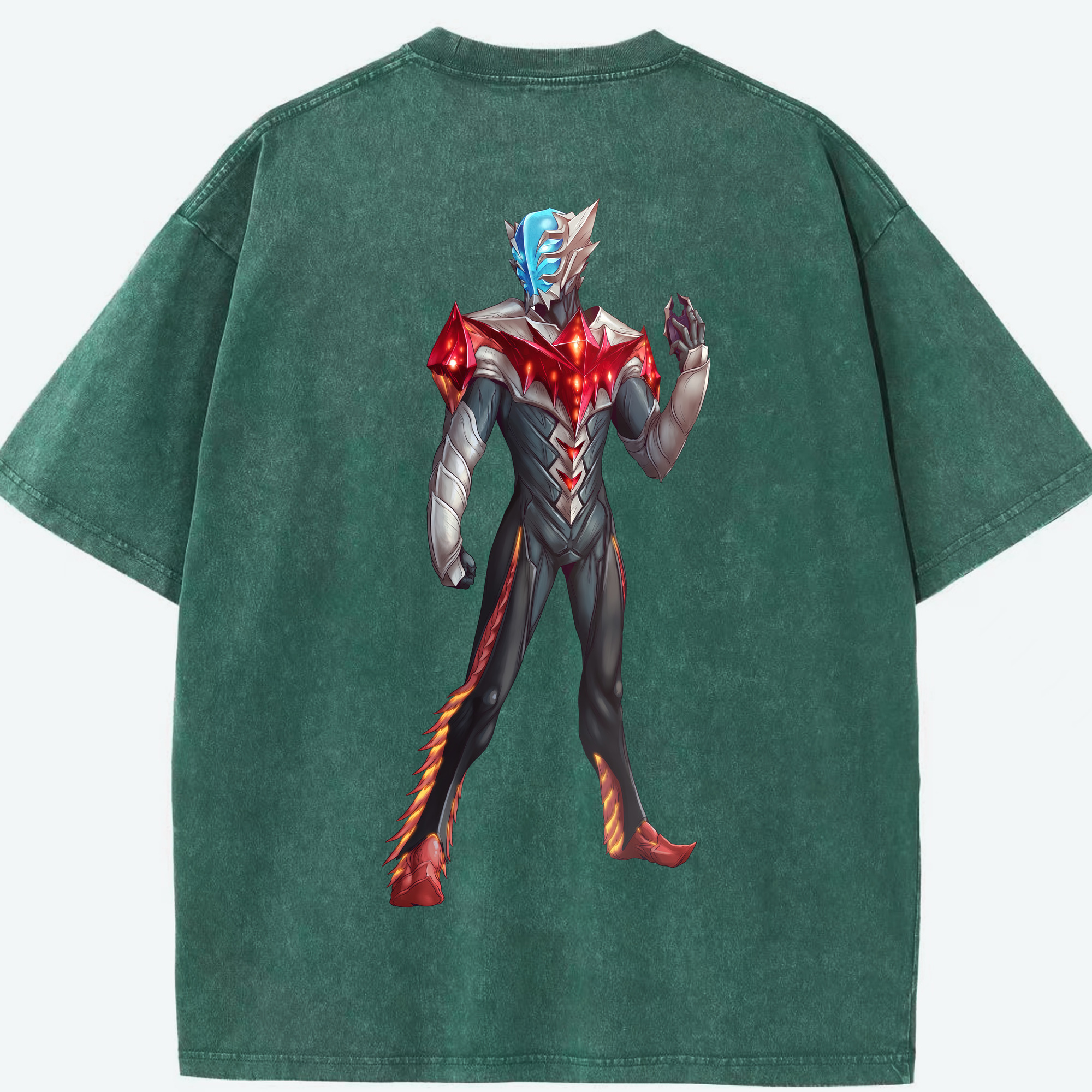 （画像用） ウルトラマン Ultraman 綿100% ヴィンテージ風 半袖Tシャツ（背面プリント）